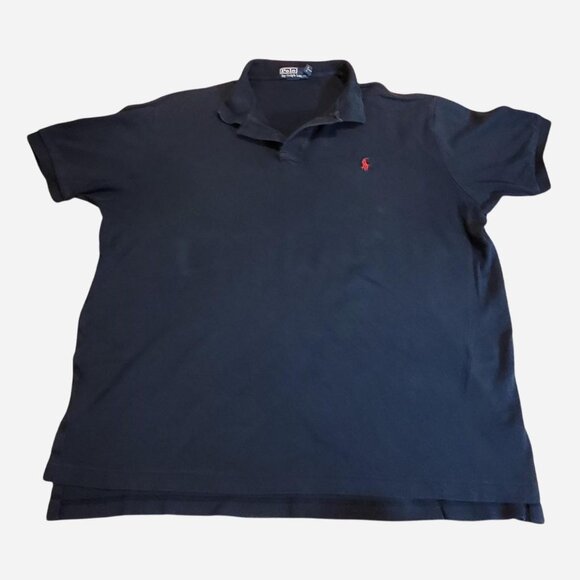 Polo Ralph Lauren XL Navy Blue Polo Shirt Classic Fit - Picture 1 of 4